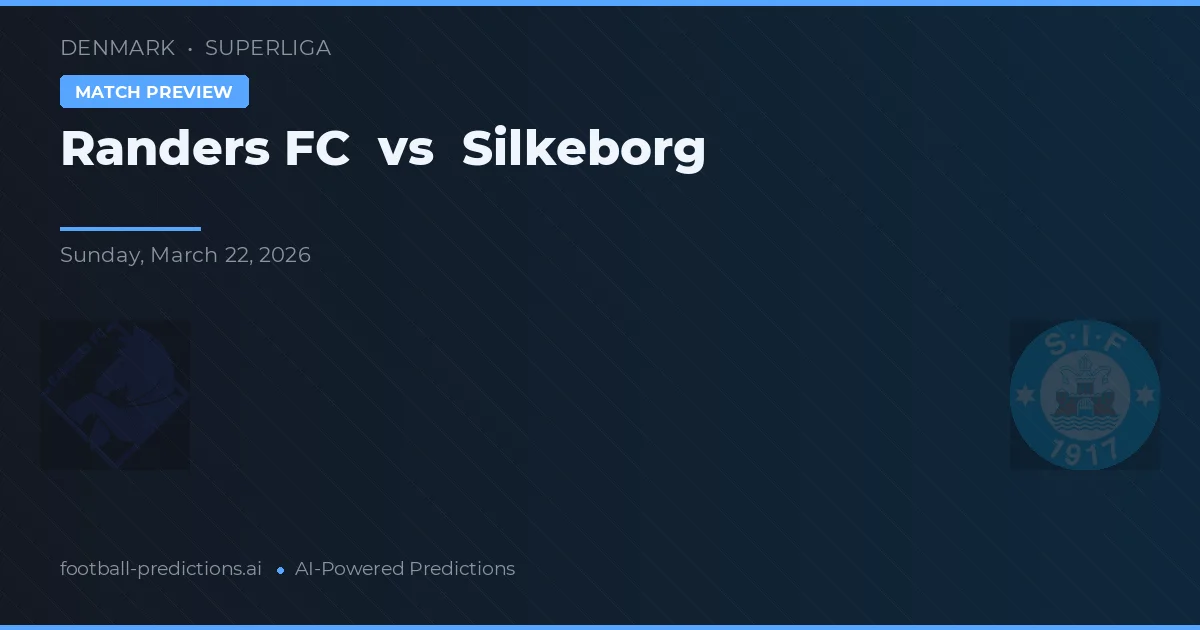 Randers FC vs Silkeborg IF — pronostic și avancronică meci