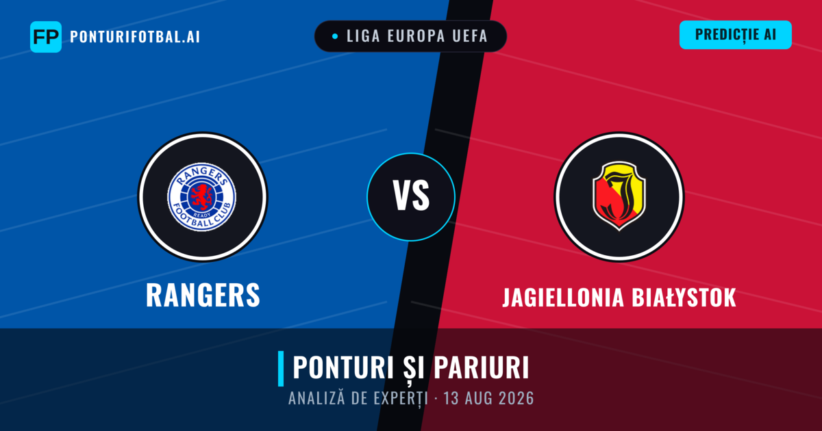 Rangers vs Jagiellonia Białystok — pronostic și avancronică meci