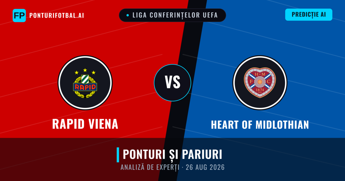 Rapid Viena vs Heart of Midlothian — pronostic și avancronică meci