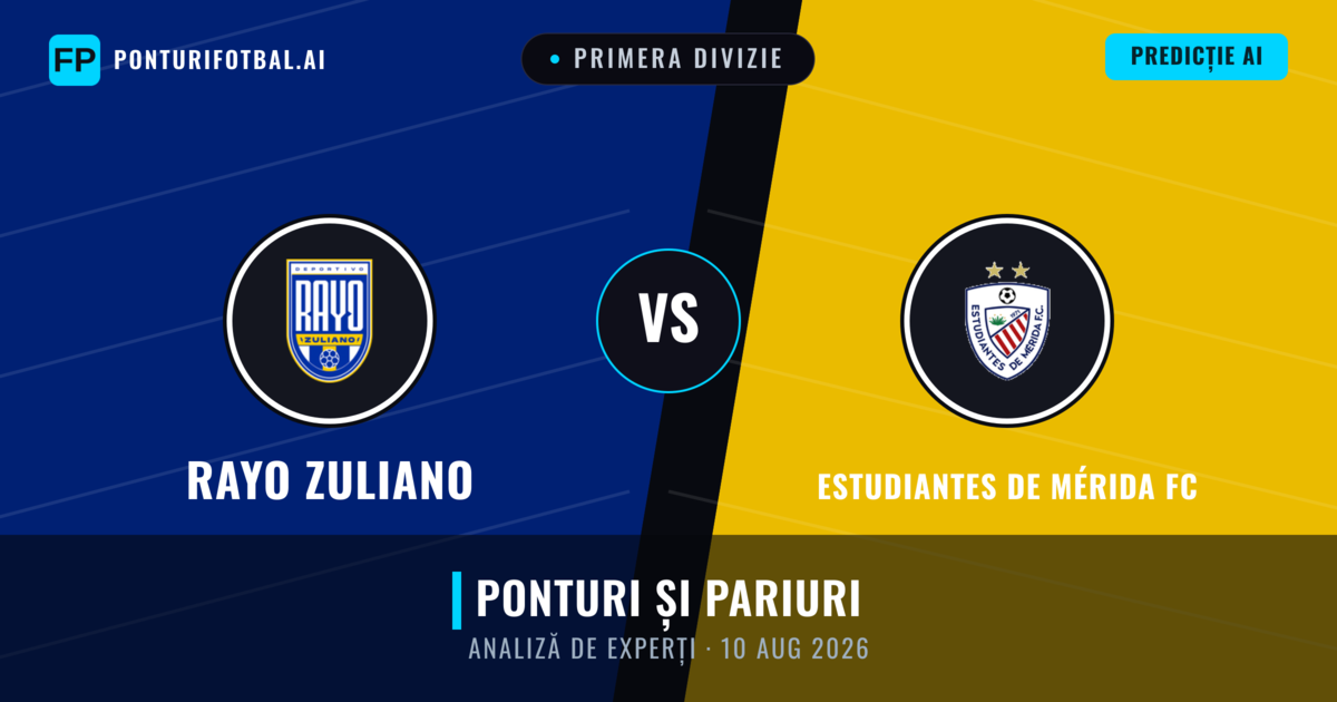Rayo Zuliano vs Estudiantes de Mérida FC — pronostic și avancronică meci
