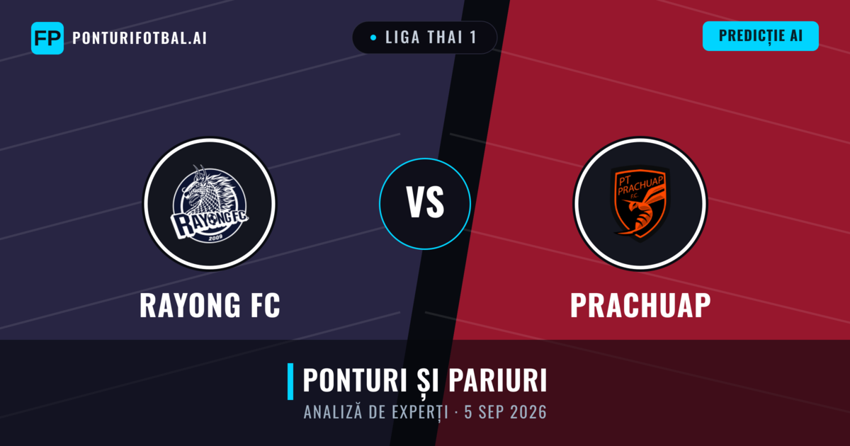Rayong FC vs Prachuap — pronostic și avancronică meci
