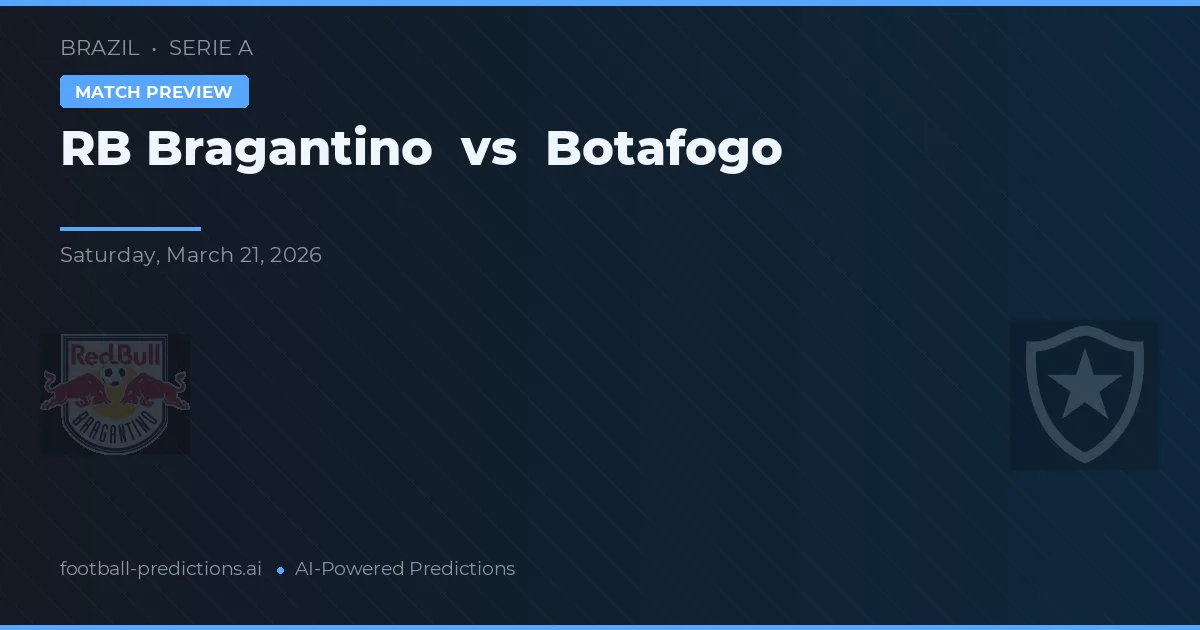 RB Bragantino vs Botafogo — pronostic și avancronică meci