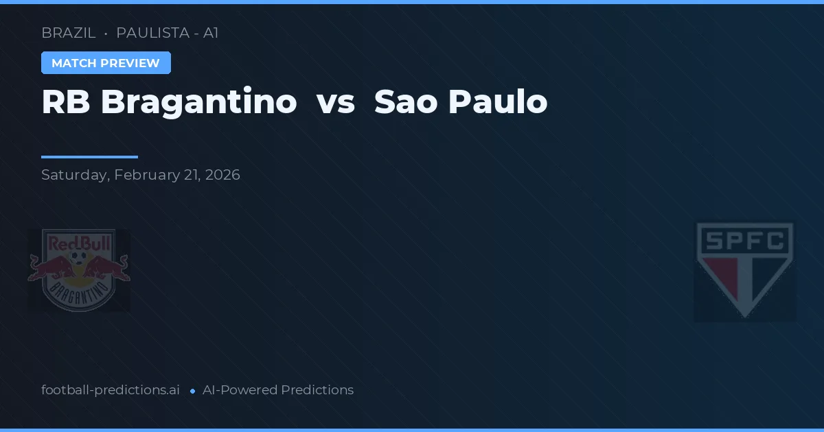 RB Bragantino vs São Paulo — pronostic și avancronică meci