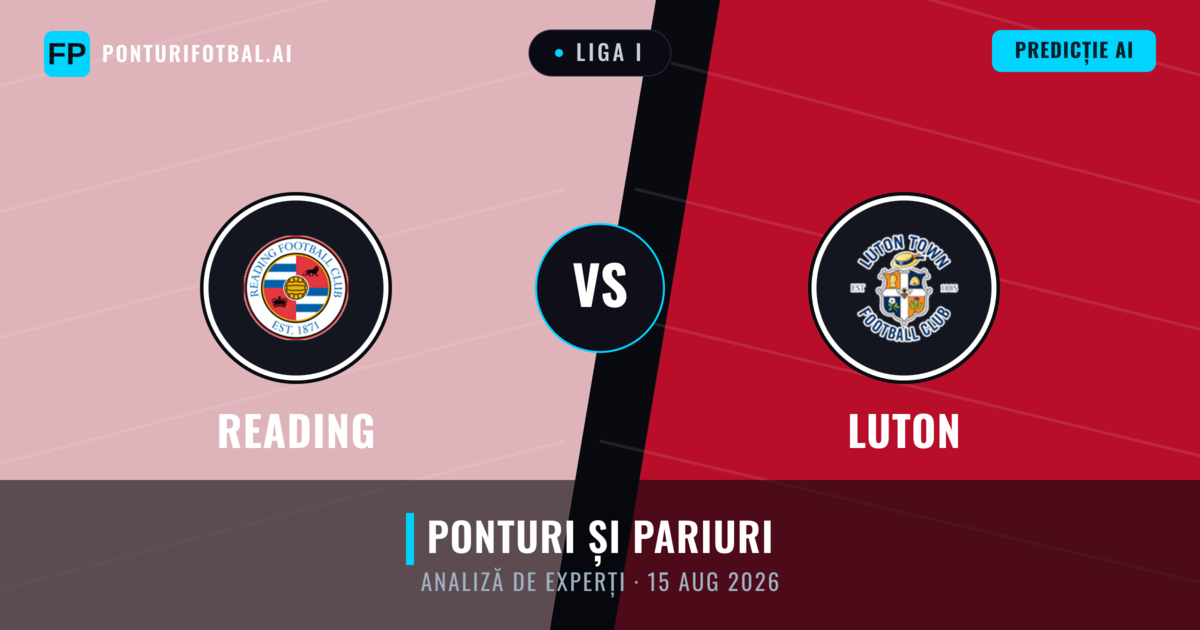 Reading vs Luton — pronostic și avancronică meci
