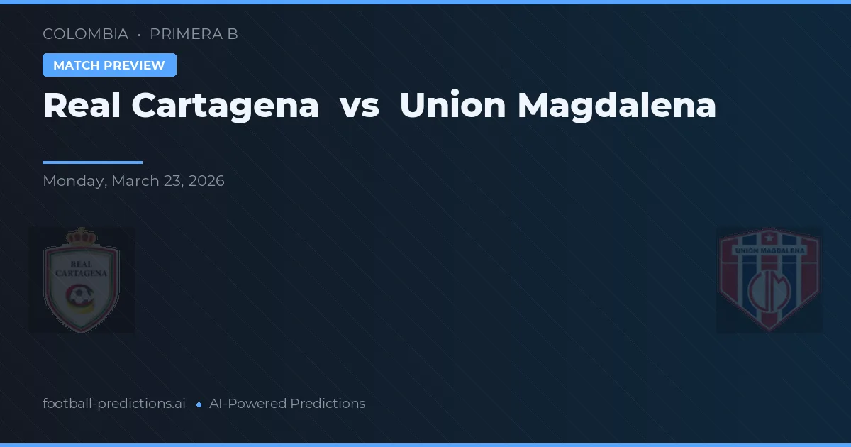 Real Cartagena vs Union Magdalena — pronostic și avancronică meci