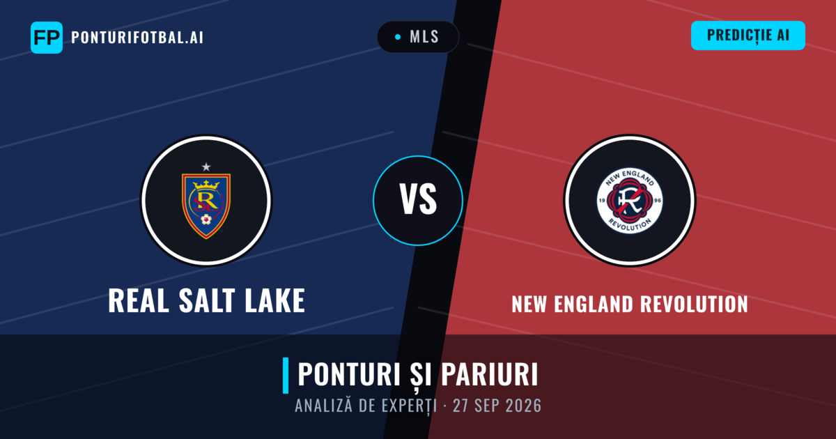 Real Salt Lake vs New England Revolution — pronostic și avancronică meci