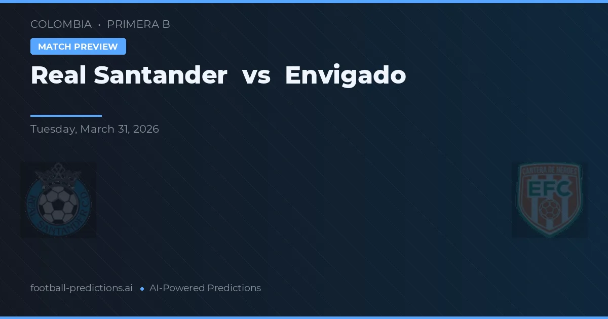 Real Santander vs Envigado — pronostic și avancronică meci