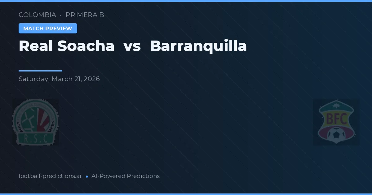 Real Soacha vs Barranquilla — pronostic și avancronică meci