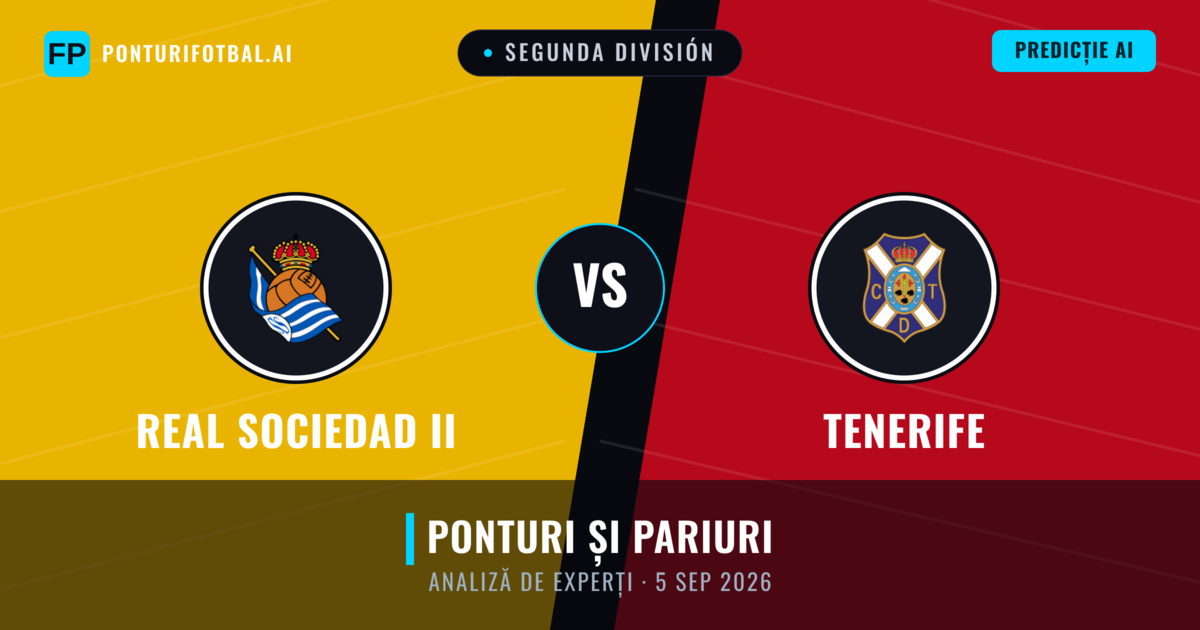 Real Sociedad II vs Tenerife — pronostic și avancronică meci