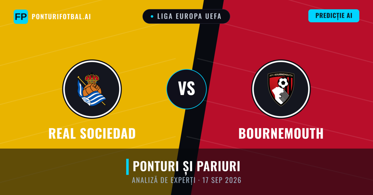 Real Sociedad vs Bournemouth — pronostic și avancronică meci