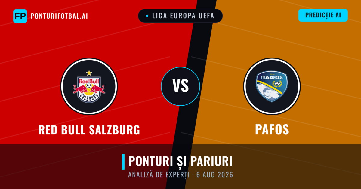 Red Bull Salzburg vs Pafos — pronostic și avancronică meci