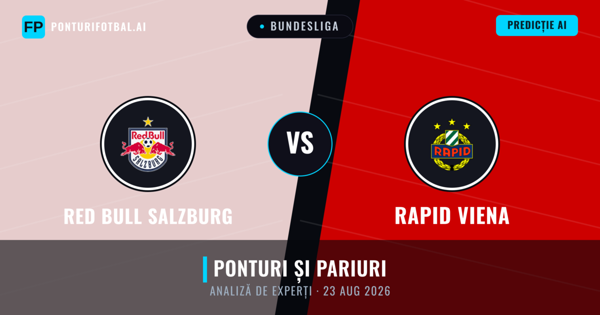 Red Bull Salzburg vs Rapid Viena — pronostic și avancronică meci