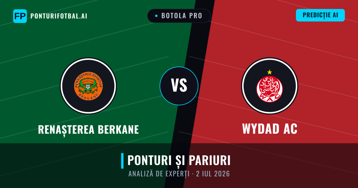 Renașterea Berkane vs Wydad AC — pronostic și avancronică meci