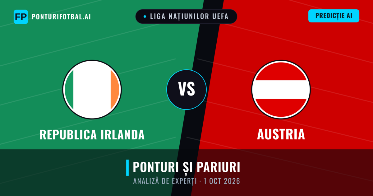 Republica Irlanda vs Austria — pronostic și avancronică meci