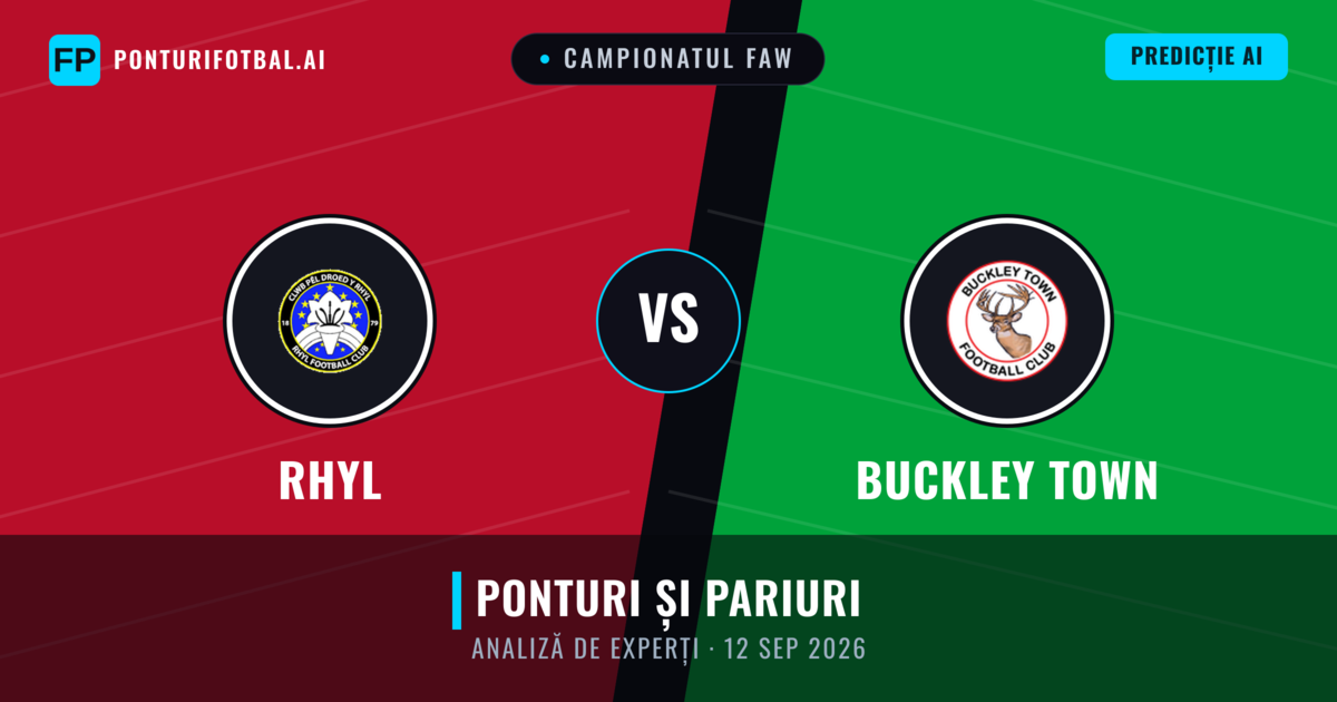 Rhyl vs Buckley Town — pronostic și avancronică meci