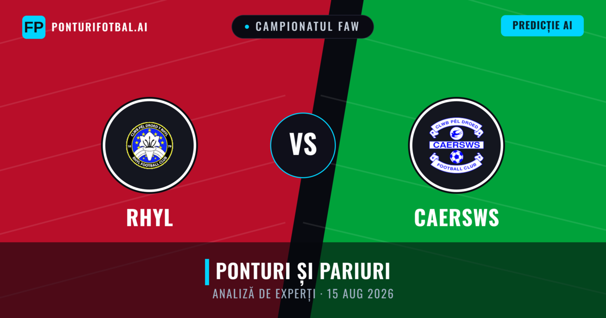 Rhyl vs Caersws — pronostic și avancronică meci