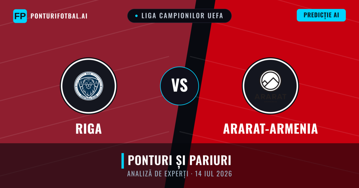 Riga vs Ararat-Armenia — pronostic și avancronică meci