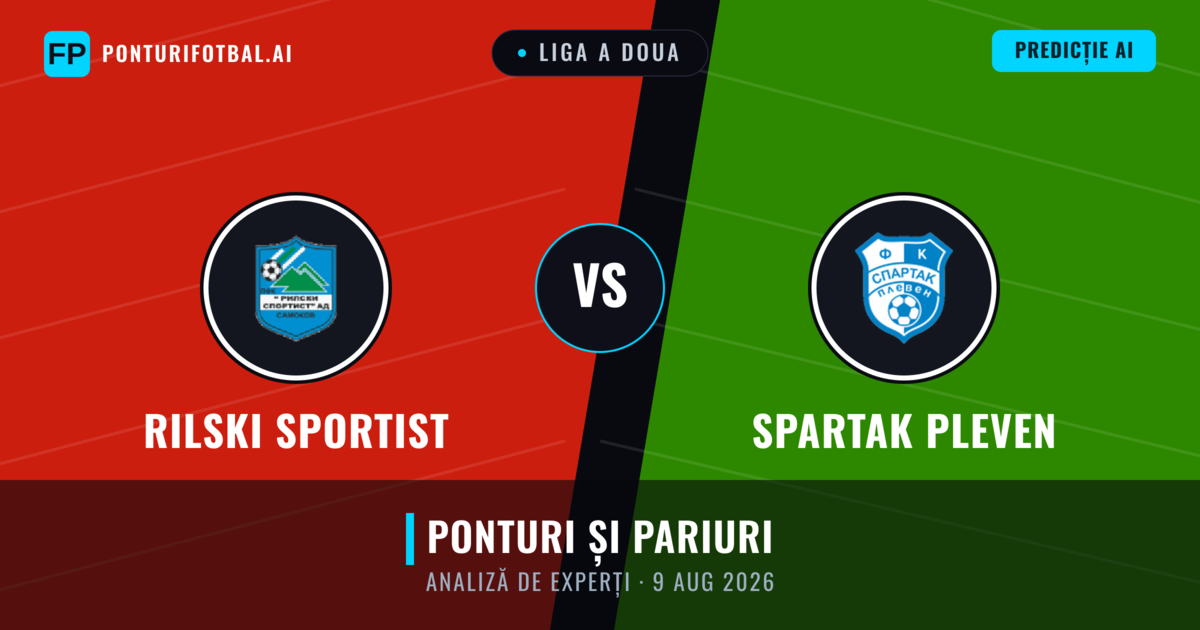 Rilski Sportist vs Spartak Pleven — pronostic și avancronică meci