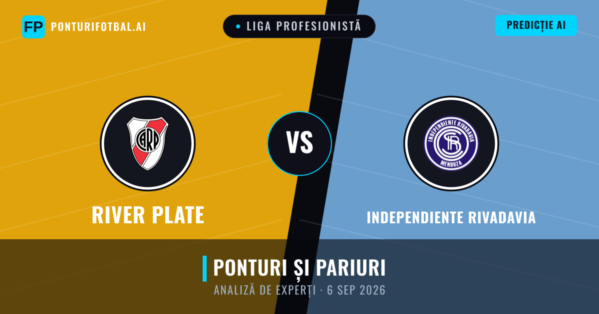 River Plate vs Independiente Rivadavia — pronostic și avancronică meci