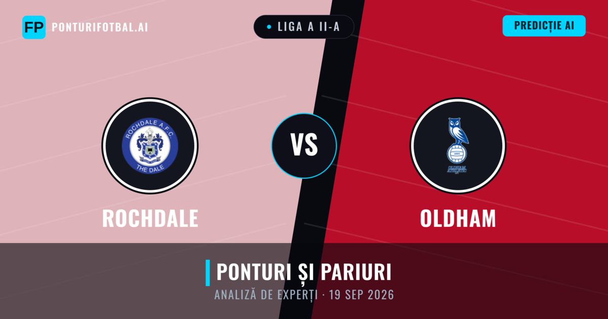 Rochdale vs Oldham — pronostic și avancronică meci