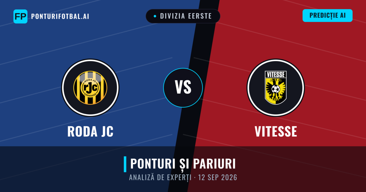 Roda JC vs Vitesse — pronostic și avancronică meci
