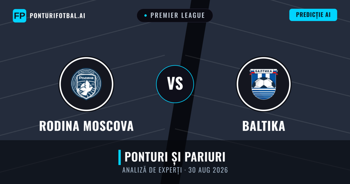 Rodina Moscova vs Baltika — pronostic și avancronică meci