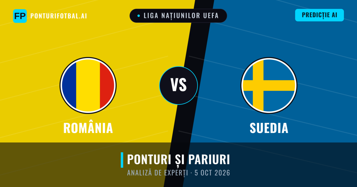 România vs Suedia — pronostic și avancronică meci