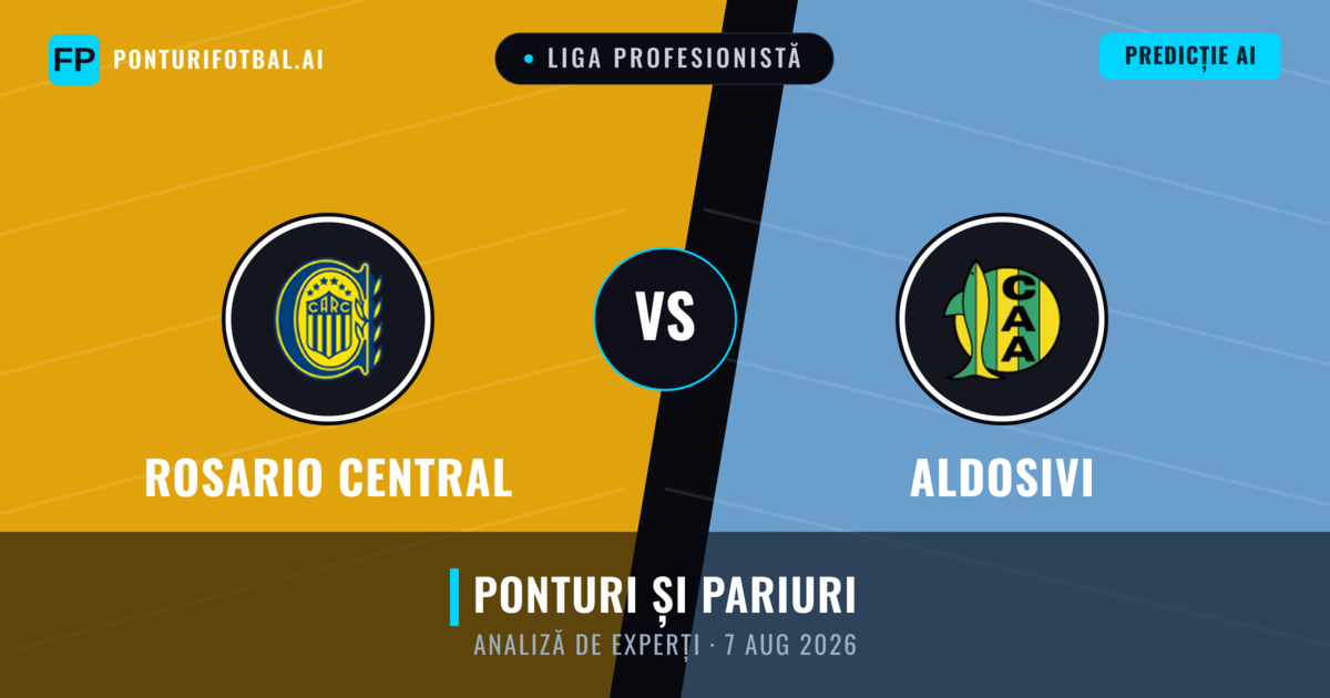 Rosario Central vs Aldosivi — pronostic și avancronică meci