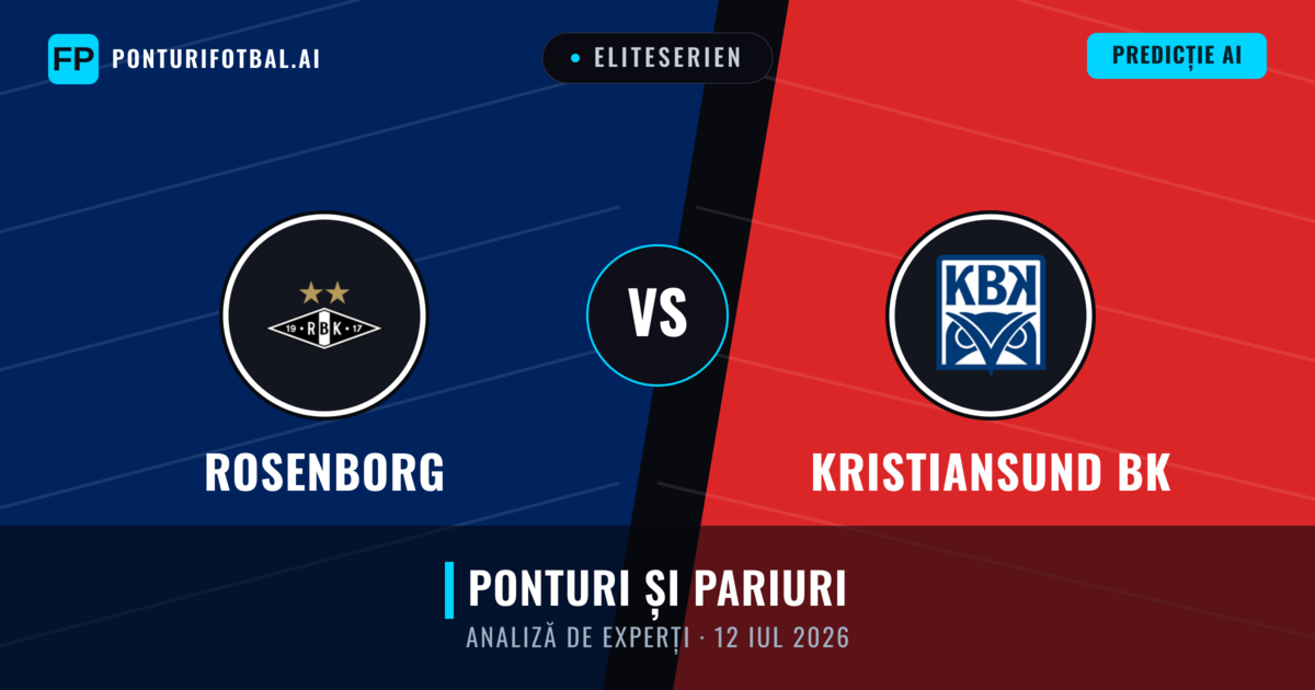 Rosenborg vs Kristiansund BK — pronostic și avancronică meci