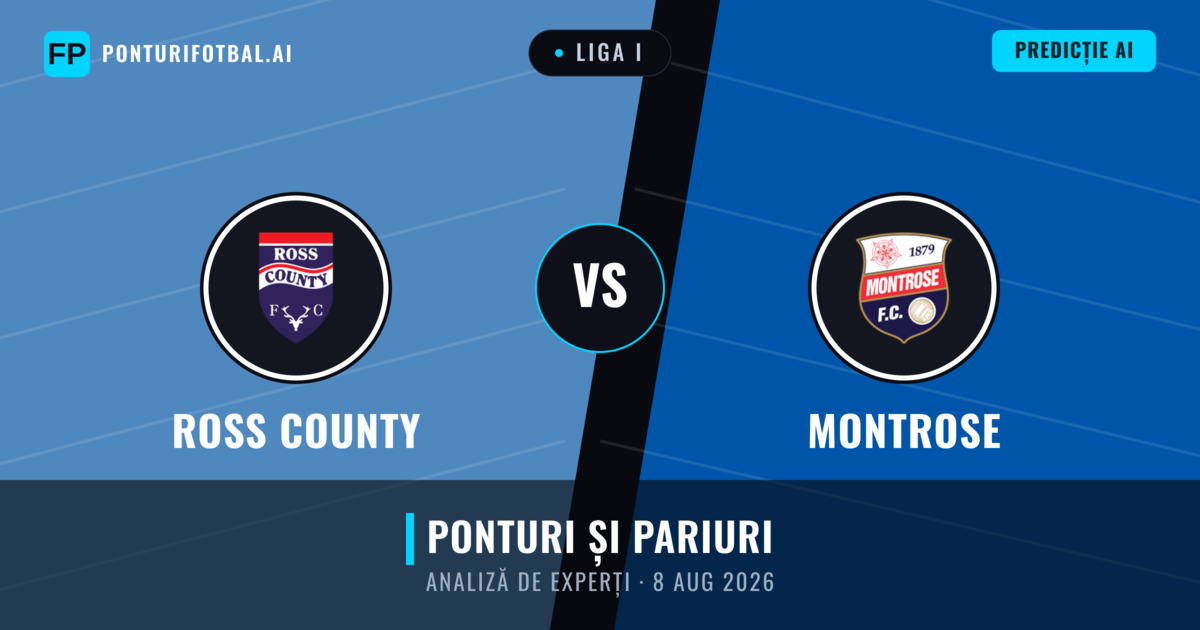 Ross County vs Montrose — pronostic și avancronică meci