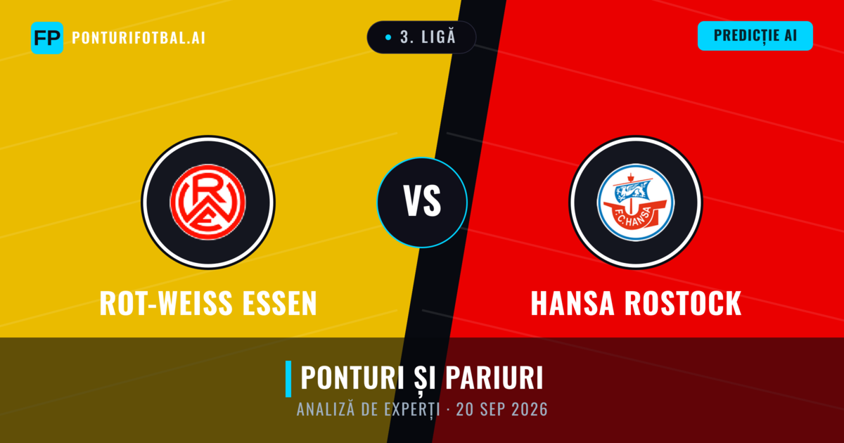 Rot-Weiß Essen vs Hansa Rostock — pronostic și avancronică meci