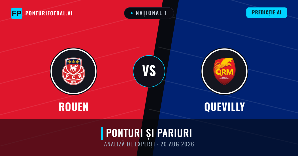 Rouen vs Quevilly — pronostic și avancronică meci