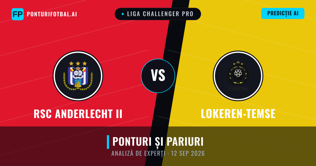 RSC Anderlecht II vs Lokeren-Temse — pronostic și avancronică meci
