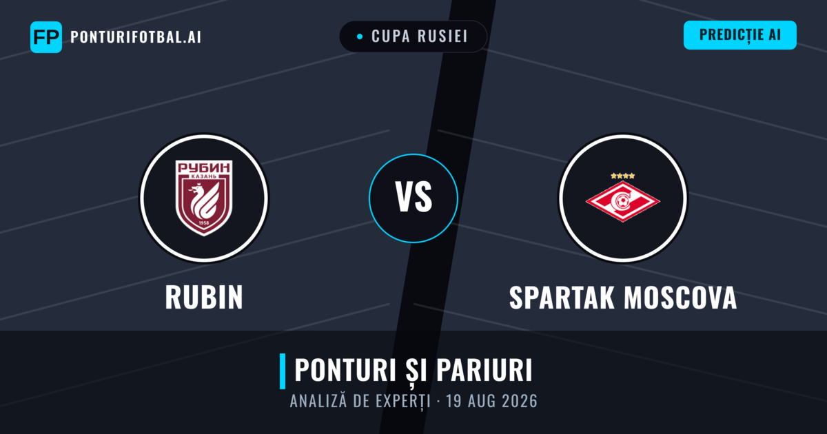 Rubin vs Spartak Moscova — pronostic și avancronică meci