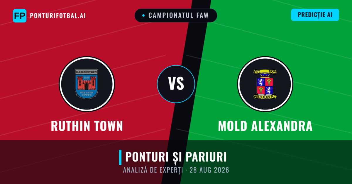 Ruthin Town vs Mold Alexandra — pronostic și avancronică meci