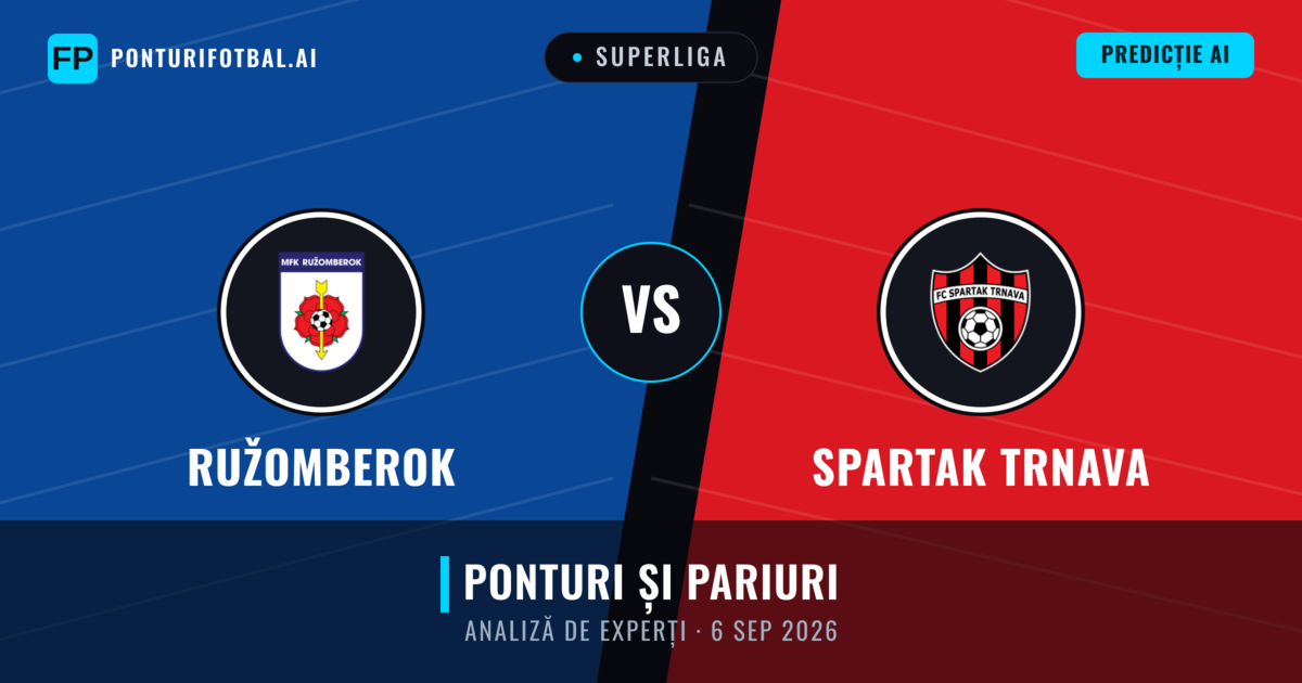 Ružomberok vs Spartak Trnava — pronostic și avancronică meci