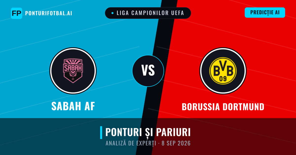 Sabah AF vs Borussia Dortmund — pronostic și avancronică meci