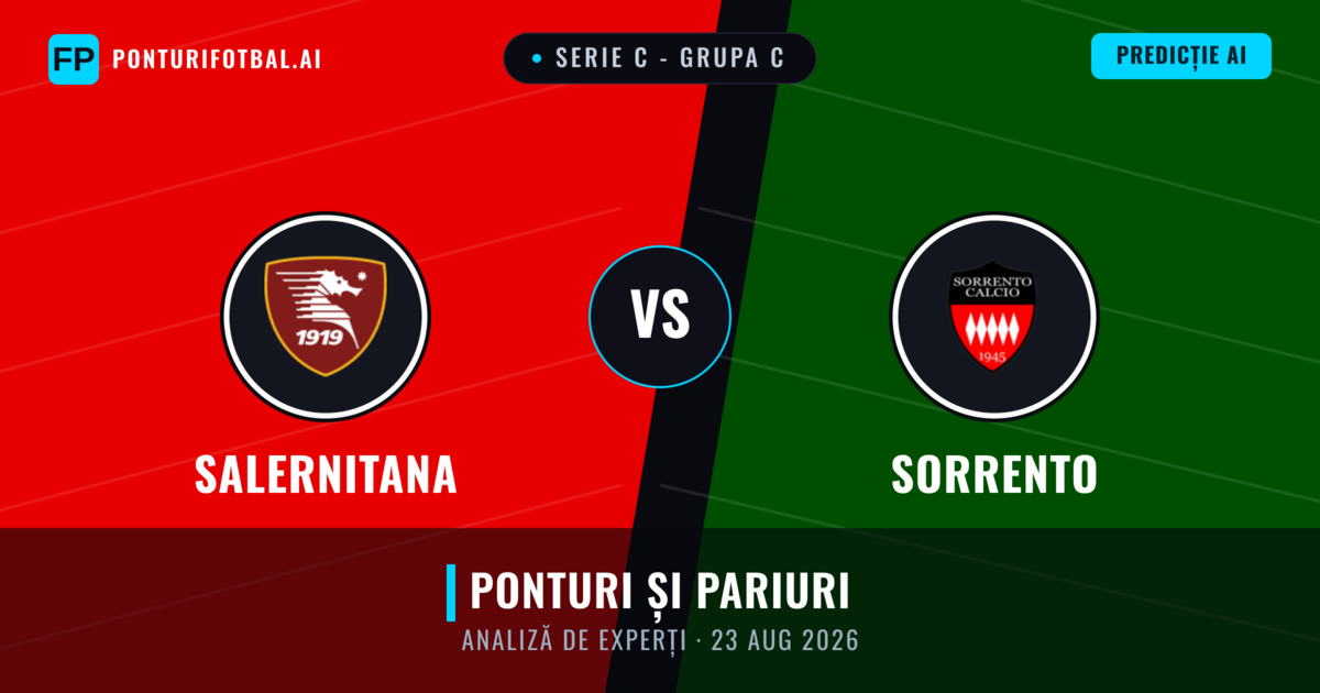 Salernitana vs Sorrento — pronostic și avancronică meci