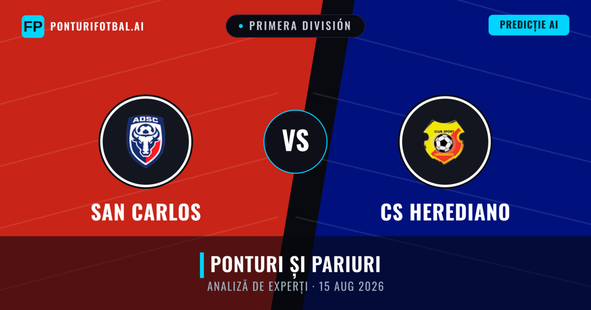 San Carlos vs CS Herediano — pronostic și avancronică meci