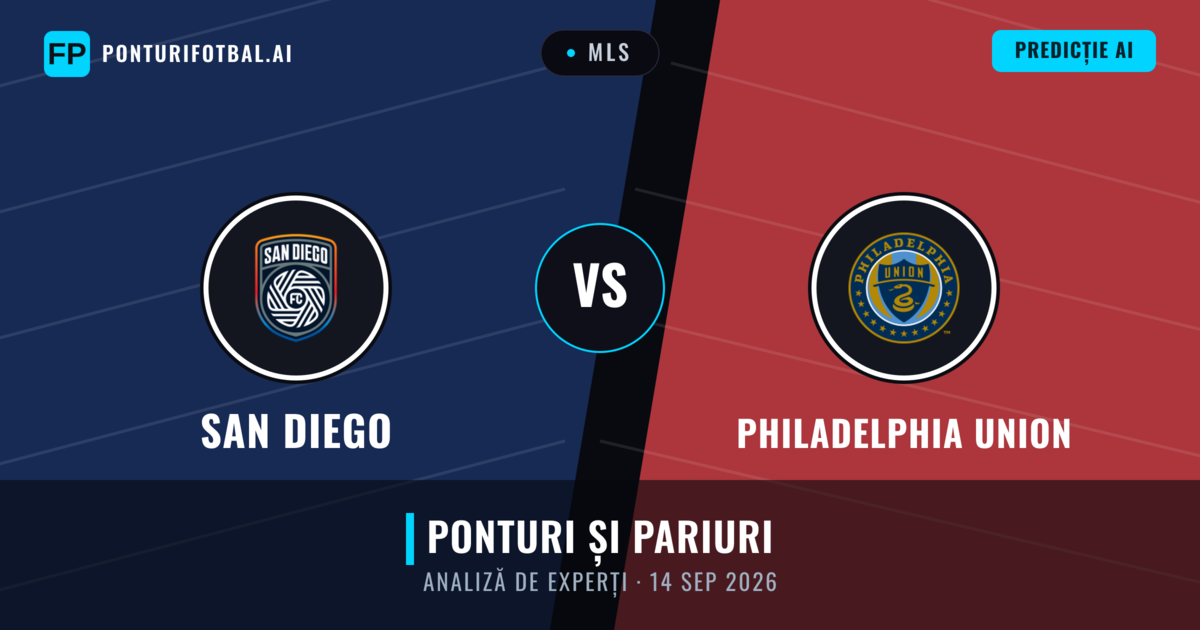 San Diego vs Philadelphia Union — pronostic și avancronică meci