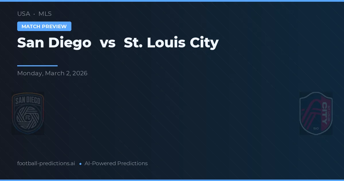 San Diego vs St. Louis City — pronostic și avancronică meci