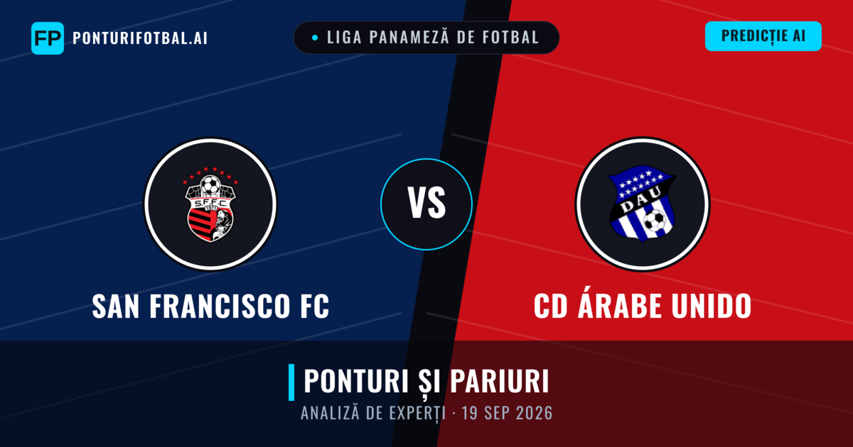 San Francisco FC vs CD Árabe Unido — pronostic și avancronică meci