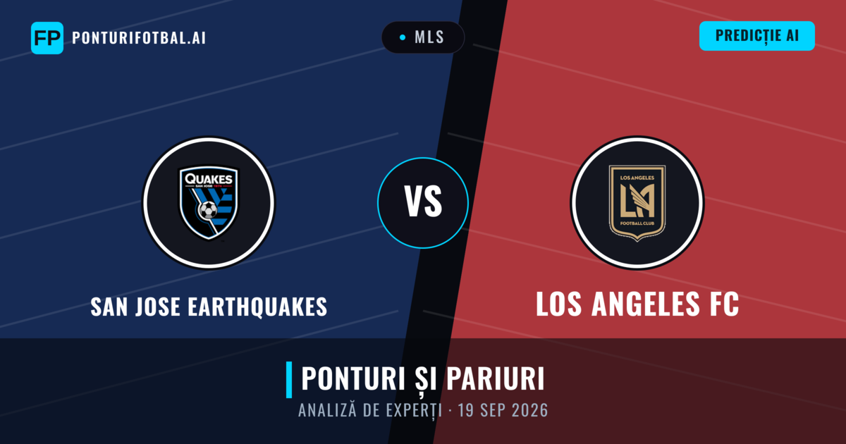 San Jose Earthquakes vs Los Angeles FC — pronostic și avancronică meci