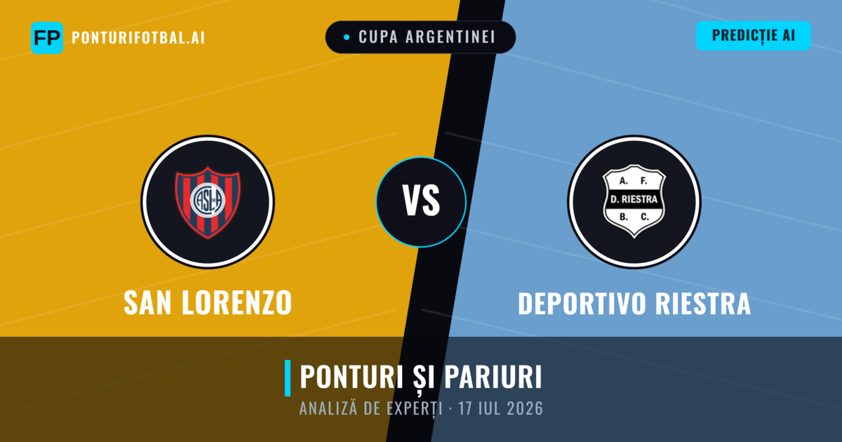 San Lorenzo vs Deportivo Riestra — pronostic și avancronică meci