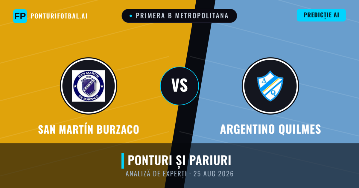 San Martín Burzaco vs Argentino Quilmes — pronostic și avancronică meci