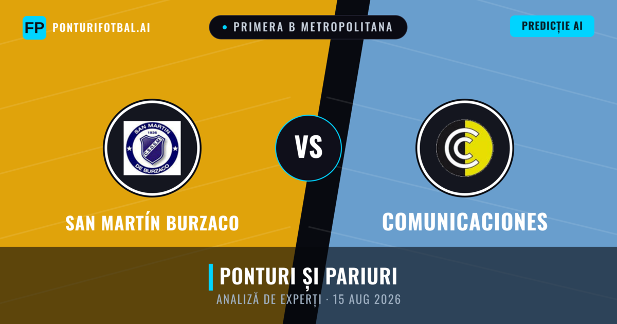 San Martín Burzaco vs Comunicaciones — pronostic și avancronică meci