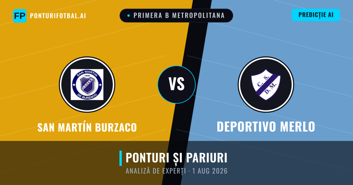San Martín Burzaco vs Deportivo Merlo — pronostic și avancronică meci