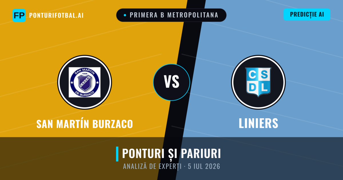 San Martín Burzaco vs Liniers — pronostic și avancronică meci