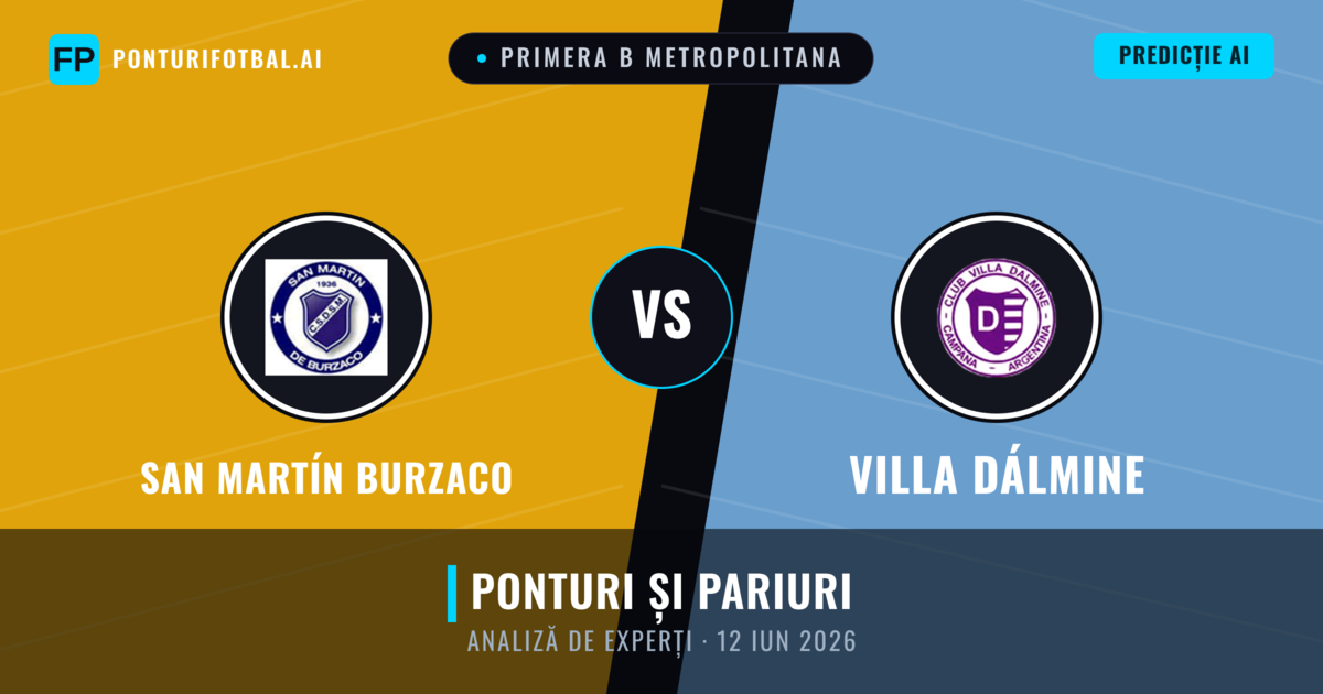 San Martín Burzaco vs Villa Dálmine — pronostic și avancronică meci