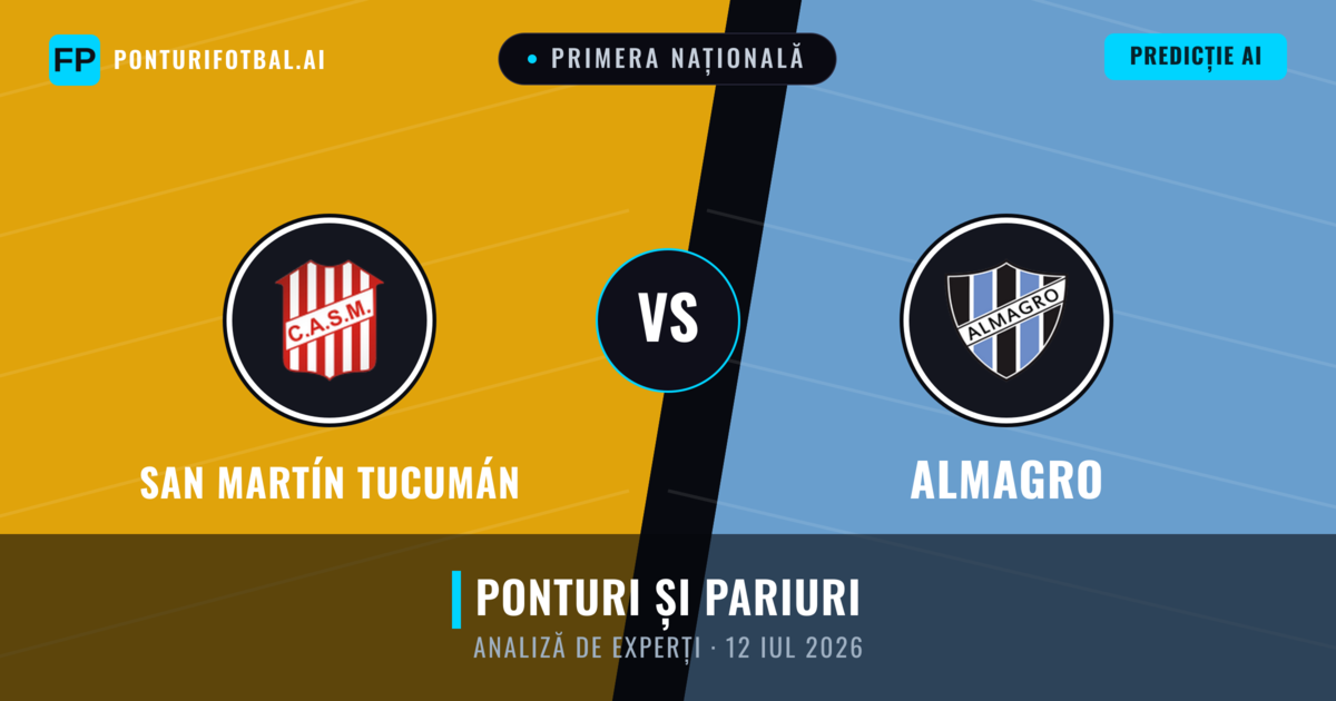 San Martín Tucumán vs Almagro — pronostic și avancronică meci